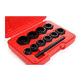 Набір гвинтових екстракторів для зламаних гвинтів (9-19 мм) 10 од. Kraft & Dele KD10269, фото 4