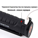 Ліхтар акумуляторний RIAS W52 SMD+COB (біле та червоне світло) з магнітом Black (7_00676), фото 6