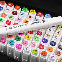 Набір двосторонніх маркерів для скетчингу 40 шт. / Фломастери для малювання / Набір маркерів скетч hd 40