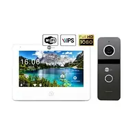 Комплект  Neolight NeoKIT HD Pro WF Graphite: відеодомофон 7" з Wi-Fi з детектором руху