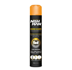 Охолоджуючий спрей для ножів перукарських машинок 5 в 1 Nishman Shaver Cleaner, 400 мл