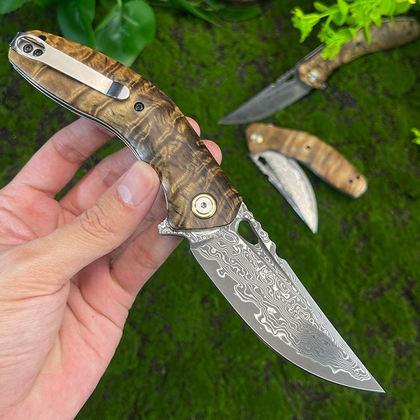 Ніж Damascus Wood JX006, фото 1