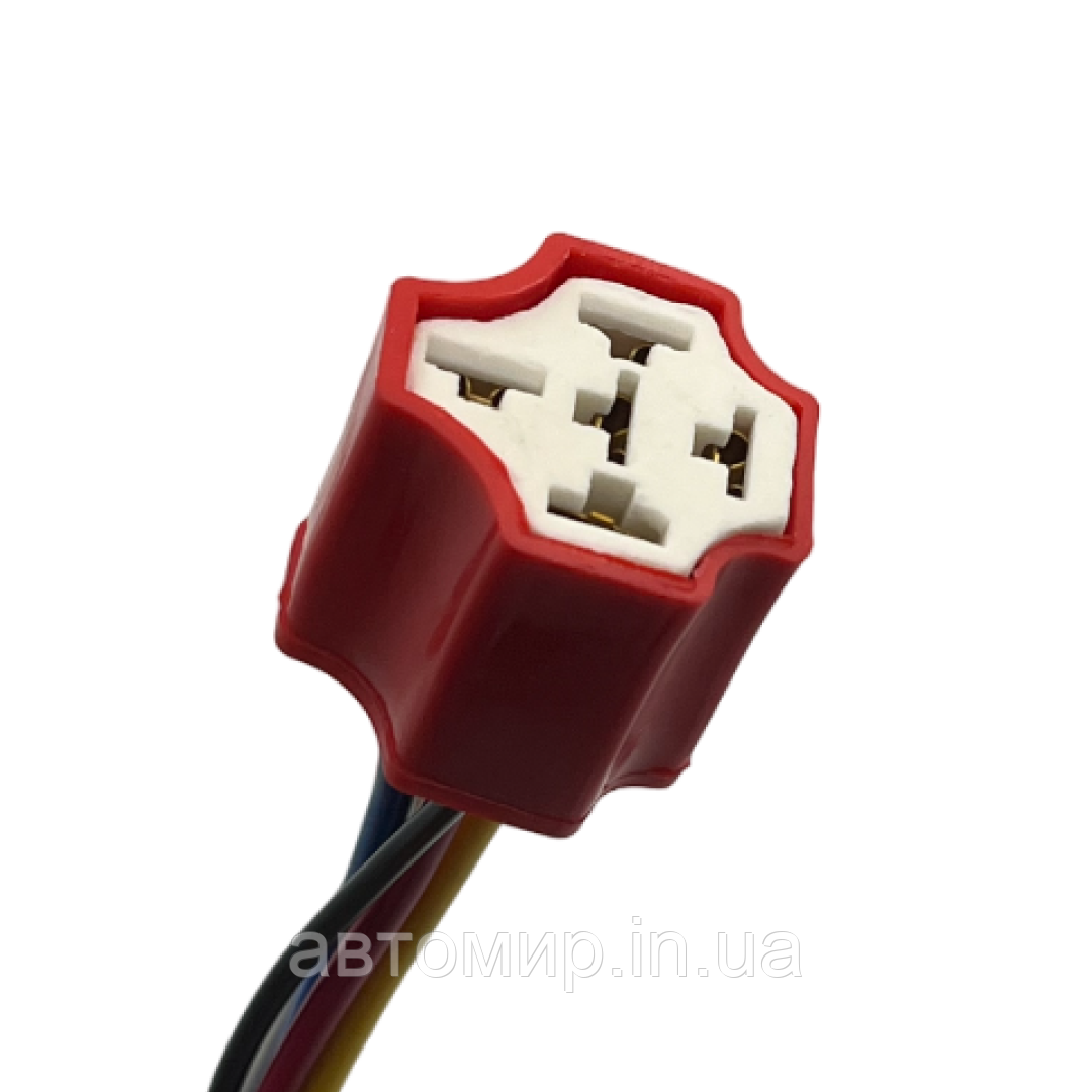 Автомобільна керамічна колодка фішка реле на 4-5 контактів, фото 1