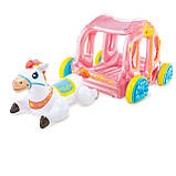 Надувний ігровий центр дитячий Карета принцеси (145-135-104см, ремкомплект) Intex 56514, фото 6