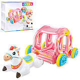 Надувний ігровий центр дитячий Карета принцеси (145-135-104см, ремкомплект) Intex 56514, фото 7