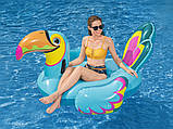 Надувний плотик для плавання Павич Bestway 41126 (207х150з ручками) | Надувна платформа, фото 4