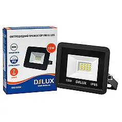 Світлодіодний прожектор Delux FMI 11 10W 6500К IP65 чорний 90022521