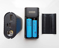 Корпус Повербанка Power Bank на 2 АКБ 18650 21700 із захистом, ліхтарик