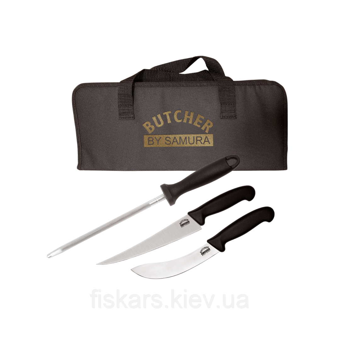 Набір із 2 ножів та мусата Samura Butcher (SBU-0230)