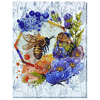 Набір для вишивки бісером "Квітковий мед" Abris Art, дітям від 8 років, 26х20 см