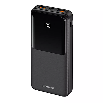 Портативна батарея повербанк з швидкою зарядкою Proove Illuminator Power Bank 22.5W 10000mAh (чорний)