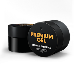 NAILSOFTHEDAY Premium gel 12 — помаранчевий будівельний гель для нігтів, 15 мл