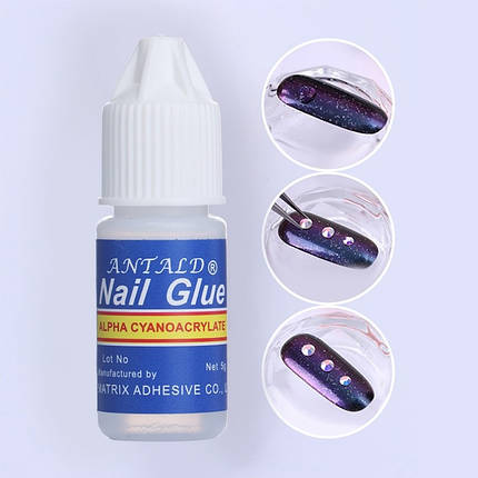 Клей для штучних та натуральних нігтів Nail Glue 3гр, фото 2
