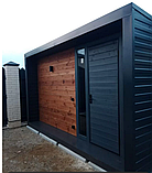 Господарський корпус — сарай із терасою для дому, фото 6