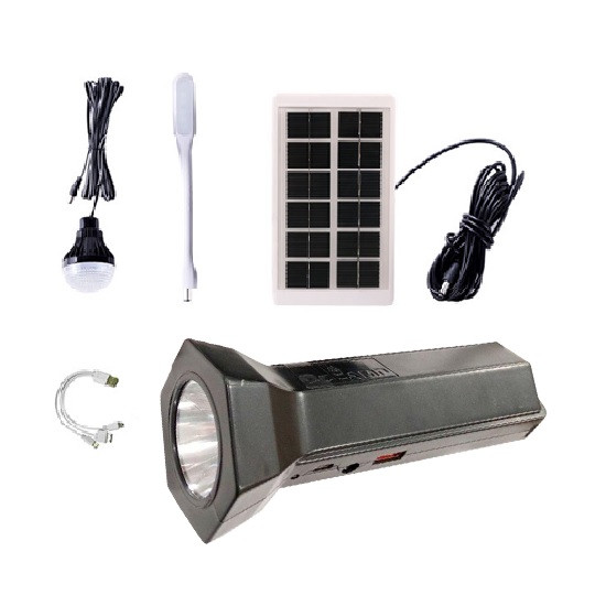 Ліхтар ручний CCLAMP CL-039 з LED лампою та сонячною панеллю 3W (7_00679)