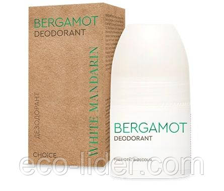 Натуральний кульковий дезодорант Bergamot (Бергамот) White Mandarin, 50 мл, фото 1