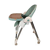 Стілець для годування на коліщатках 2в1 Terrio “Fudy” Рожевий, фото 7