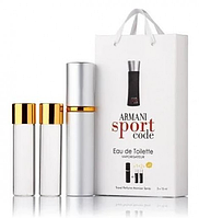 Парфум чоловічий Giorgio Armani Armani Sport Code з феромонами 3х15 мл