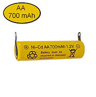Акумулятор NI-Cd AA 700 mAh 1.2V під пайку