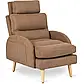 Крісло м'яке з підставкою для ніг MEBEL ELITE HENRY, тканина: коричневий, фото 8
