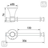 Тримач туалетного паперу Imprese PODZIMA LEDOVE ZMK01170122, фото 2