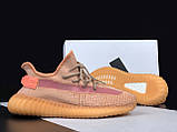 Жіночі кросівки Yeezy Boost 350 сіточка легкі стильні персикові, фото 5