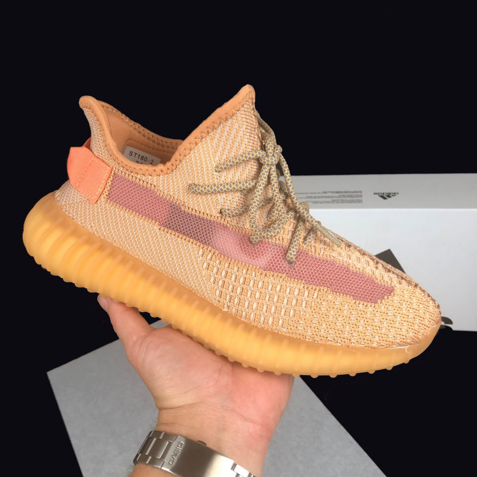 Жіночі кросівки Yeezy Boost 350 сіточка легкі стильні персикові