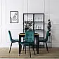 Стілець оксамитовий MEBEL ELITE PERU Velvet, Бірюзовий, фото 2