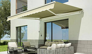 Висувний навіс маркіза бежевий Gutroof 400x300 см, фото 3