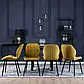 Стілець оксамитовий MEBEL ELITE LUCKY Velvet, Жовтий / Чорний, фото 5