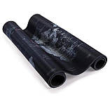 Великий килимок для мишки та клавіатури Карта Світу 900*400*3 мм чорний, фото 3