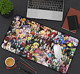 Великий килимок для мишки та клавіатури Anime Medley 900*400*4 мм, фото 3