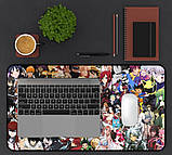 Великий килимок для мишки та клавіатури Anime Medley 900*400*4 мм, фото 4