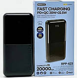 Повербанк Power Bank Remax RPP-623 зі швидкою зарядкою 20000mAh PD20W+QC3.0 black, фото 4