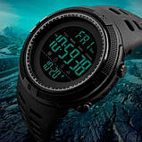 Наручний спортивний чоловічий годинник SKMEI 1251 чорний, фото 3