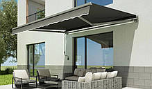 Маркіза для кафе навіс сірий Gutroof 400x300 см, фото 4