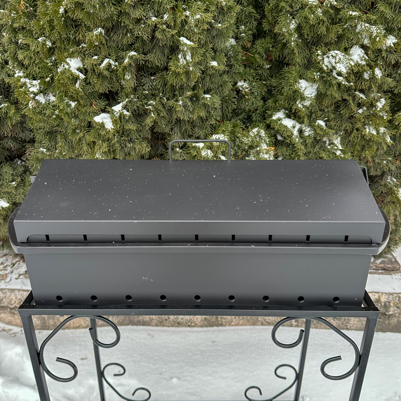 Универсальна кришка-барбекю Mzavod для мангалу на 9 шампурів, фото 1