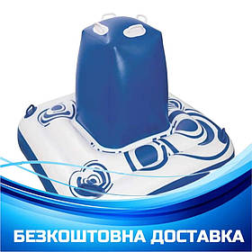 Надувний плотик для гри на воді Bestway 43137 (на 4 особи, 165x165 см) | Надувна платформа качалка