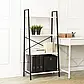 Стелаж MEBEL ELITE GIA, Білий / Чорний, фото 2
