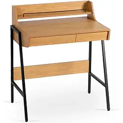 Письмовий стіл MEBEL ELITE PERI, 77 см, Дуб / Чорний