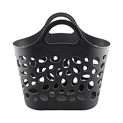 Сумка господарська силіконова графіт ММ2105-15 Корзина господарська ММ Пласт