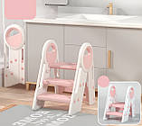 Драбинка Terrio “Helpy” Рожево-біла, фото 2