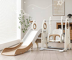 Ігровий комплекс 3в1 Terrio “Rocky” Коричнево-білий