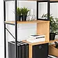 Стелаж MEBEL ELITE AKRIS, дуб / чорний, фото 4