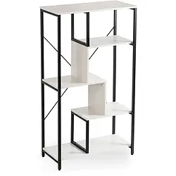 Стелаж MEBEL ELITE TIM, білий / чорний