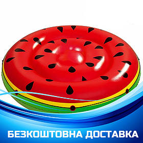 Надувний плотик для плавання Кавун BW 43140 (188 см) | Надувна платформа