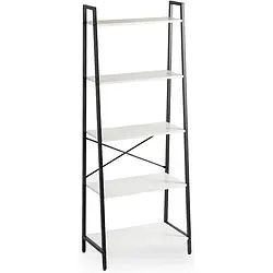 Стелаж MEBEL ELITE ERVA, білий / чорний