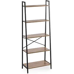 Стелаж MEBEL ELITE ERVA, горіх / чорний