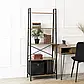 Стелаж MEBEL ELITE ERVA, горіх / чорний, фото 2