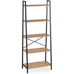 Стелаж MEBEL ELITE ERVA, Золотий дуб / Чорний